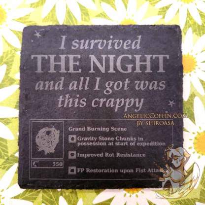 Coaster of Elden Ring: Nightreign relic "I survived the night and all I got was this crappy relic"