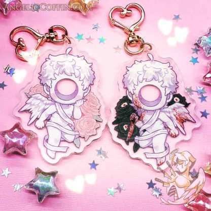 Eldritch Cherub Angel Keychain Charm