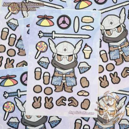 Nightreign Sticker Sheet Build-A-Wylder planner decoration