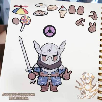 Nightreign Sticker sheet example