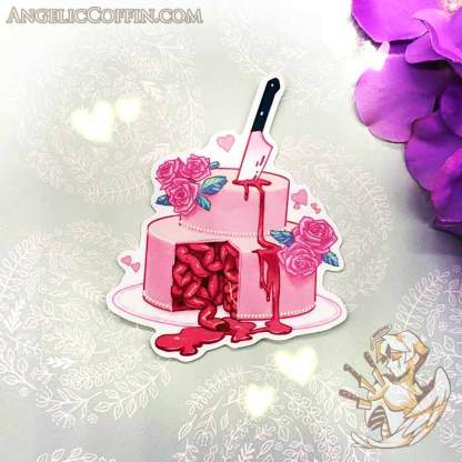 Gutsy wedding cake sticker