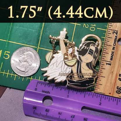 pin size blind angel of justice