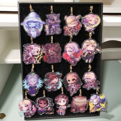 Elden Ring Keychain Charms Ranni, Blaidd, Malenia, Marika/Radagon, Morgott, Mohg, Varré, Sellen, Blackguard (Shrimp guy), Rya, Rogier, Darian and Devin D twins, Diallos, Vyke, Melina, Alexander