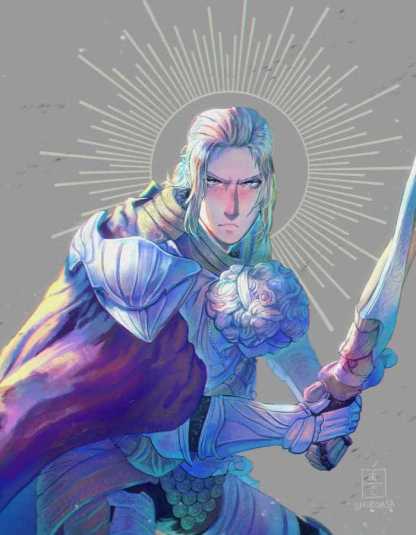 D, Hunter of the Dead, art print, from Elden Ring