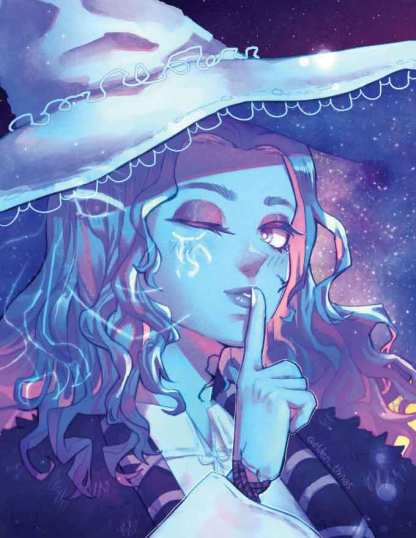 Elden Ring print of Ranni the Witch, demigod of Carian royalty.