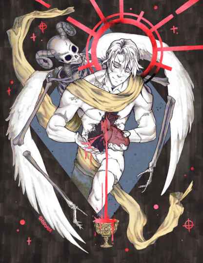 Profane Glory red foil original print