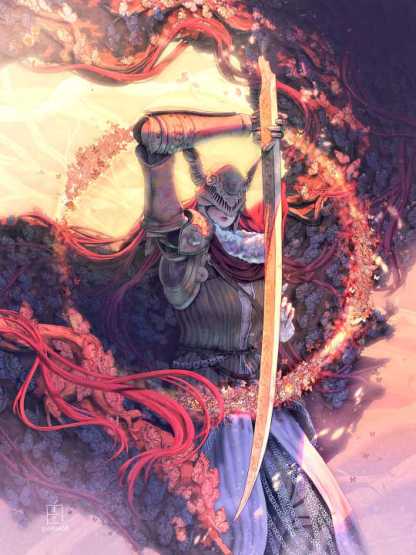 Malenia, Goddess of Rot art print