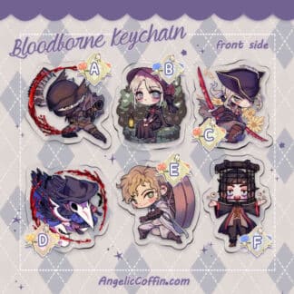 Bloodborne Keychain Charm (Hunter, Doll, Lady Maria, Eileen, Alfred, Micolash)