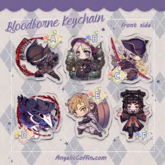 Bloodborne Keychain Charm (Hunter, Doll, Lady Maria, Eileen, Alfred, Micolash)