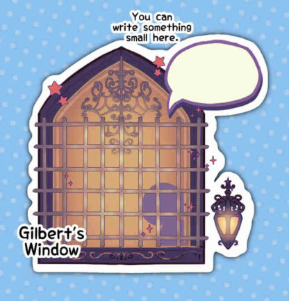 Bloodborne vinyl sticker of Gilbert