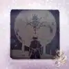 Stone slate drink coaster of the Moon Presence from Bloodborne