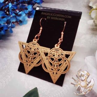 Elden Ring Golden Order Wooden Earrings