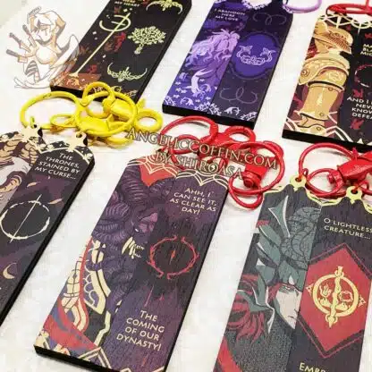 Morgott Keychain Elden Ring Demigod Wooden Keychain Charm