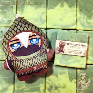 Handmade soap inspired by Ironeye from Nightreign ft. Ironeye plush