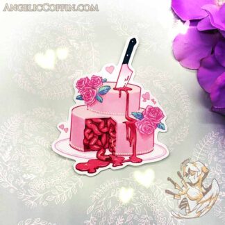 Gutsy wedding cake sticker