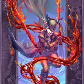 Lady Maria of Bloodborne red foil print