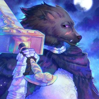 Elden Ring print of Blaidd the Half-wolf