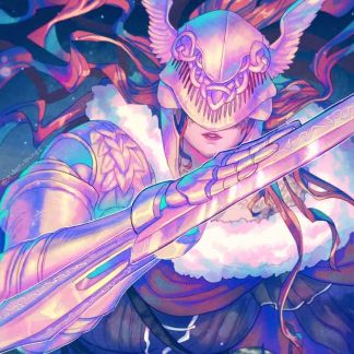 Elden Ring print of Malenia, Blade of Miquella and the demigod of rot.