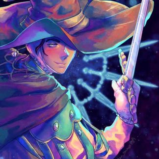 Elden Ring print of Sorcerer Rogier, the one who seeks to save Those Who Live In Death.