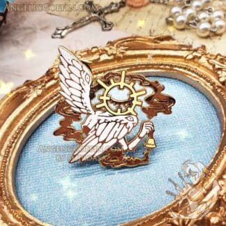 Enamel Pin Angel of Miracles, biblically accurate angel, gothic occult pin