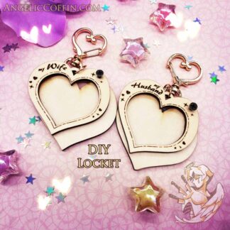 DIY Wooden Charm Keychain Locket, for your fictional husbando or waifu