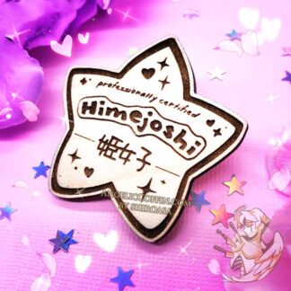 Himejoshi wooden pin page for yuri shipper girls